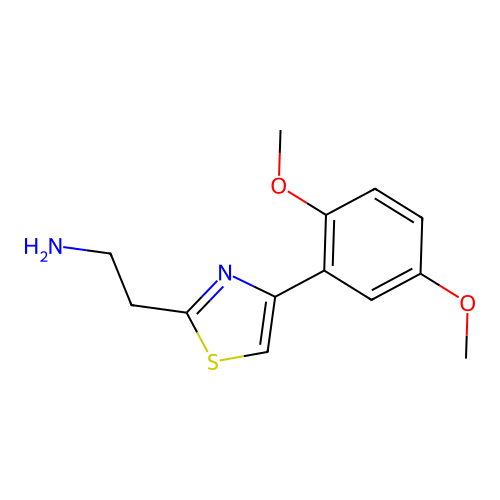 2-[4-(2,5-Dimethoxyphenyl)-1,3-thiazol-2-yl]ethanamine structure