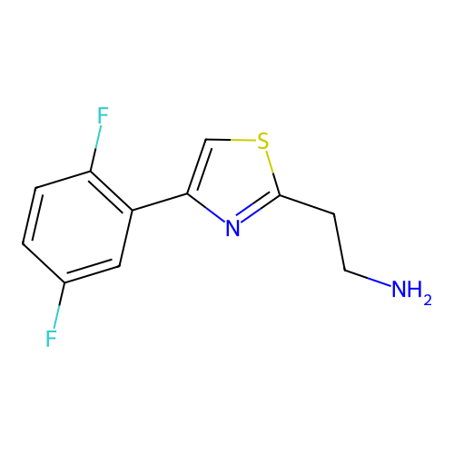 2-[4-(2,5-Difluorophenyl)-1,3-thiazol-2-yl]ethanamine structure