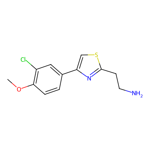 2-[4-(3-Chloro-4-methoxyphenyl)-1,3-thiazol-2-yl]ethanamine structure