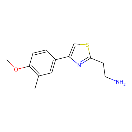 2-[4-(4-Methoxy-3-methylphenyl)-1,3-thiazol-2-yl]ethanamine structure
