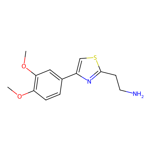 2-[4-(3,4-Dimethoxyphenyl)-1,3-thiazol-2-yl]ethanamine structure