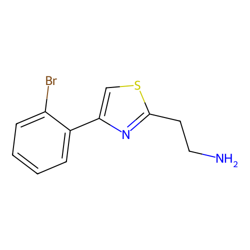 2-[4-(2-Bromophenyl)-1,3-thiazol-2-yl]ethanamine structure