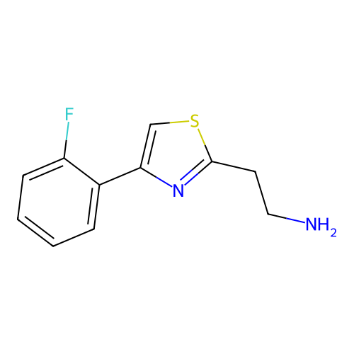 2-[4-(2-Fluorophenyl)-1,3-thiazol-2-yl]ethanamine structure