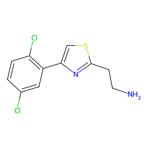 2-[4-(2,5-Dichlorophenyl)-1,3-thiazol-2-yl]ethanamine structure