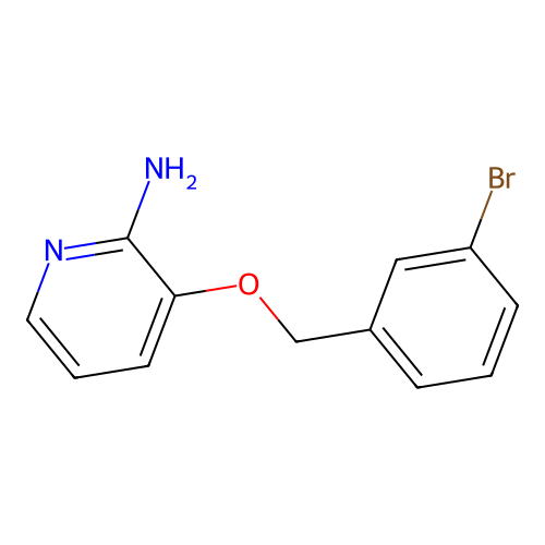 2-Pyridinamine, 3-[(3-bromophenyl)methoxy]- structure