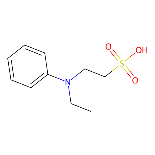 2-(N-ethylanilino)ethanesulfonic acid structure