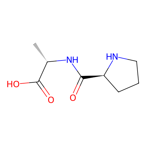 L-Prolyl-L-alanine structure