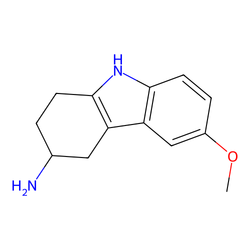 6-methoxy-2,3,4,9-tetrahydro-1H-carbazol-3-amine structure
