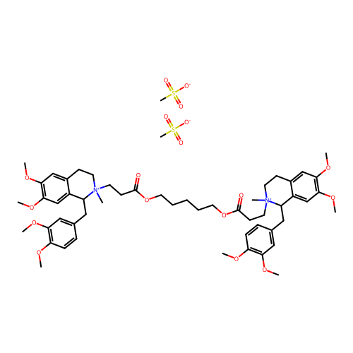 Atracurium mesylate structure