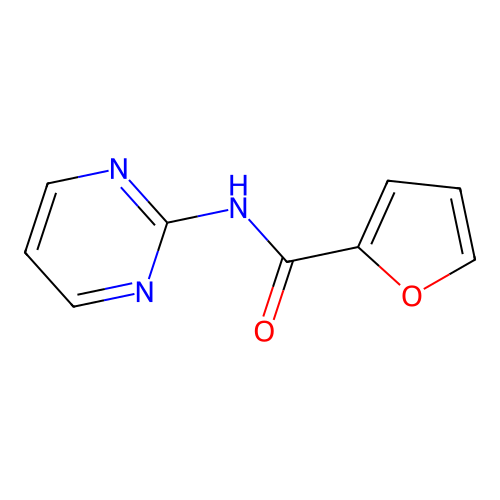 N-(pyrimidin-2-yl)furan-2-carboxamide structure