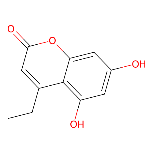 4-Ethyl-5,7-dihydroxychromen-2-one structure