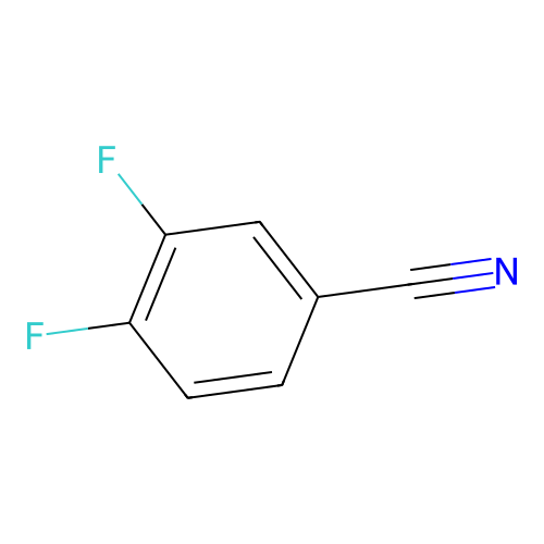 3,4-Difluorobenzonitrile structure