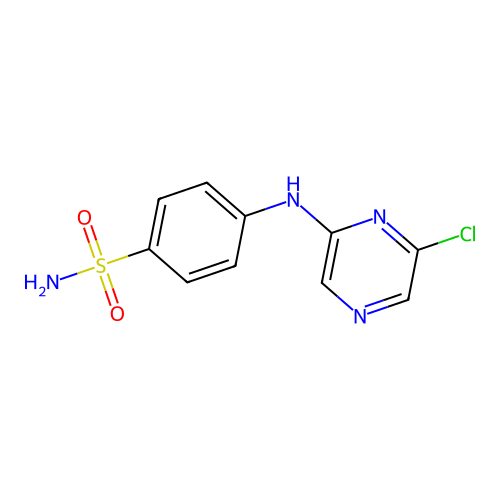 4-[(6-Chloropyrazin-2-yl)amino]benzenesulfonamide structure