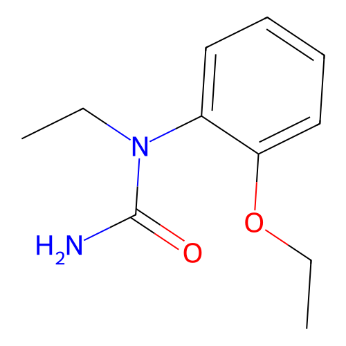 Ethyl-o-phenetylurea structure