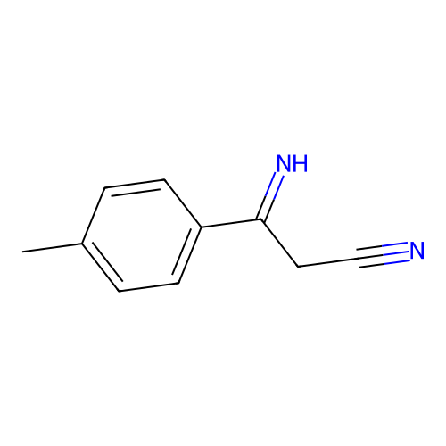 3-Imino-3-(4-methylphenyl)propanenitrile structure