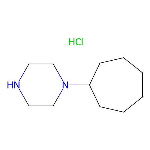 1-Cycloheptyl-piperazine hydrochloride structure