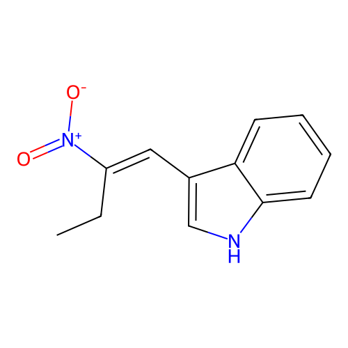 3-[(E)-2-nitrobut-1-enyl]-1H-indole structure
