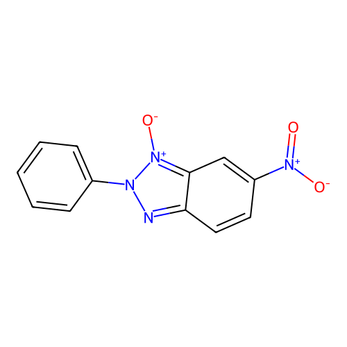 6-Nitro-2-phenylbenzotriazol-1-oxide structure