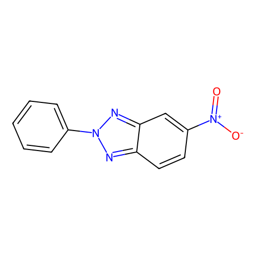 2-Phenyl-5-nitrobenzotriazole structure