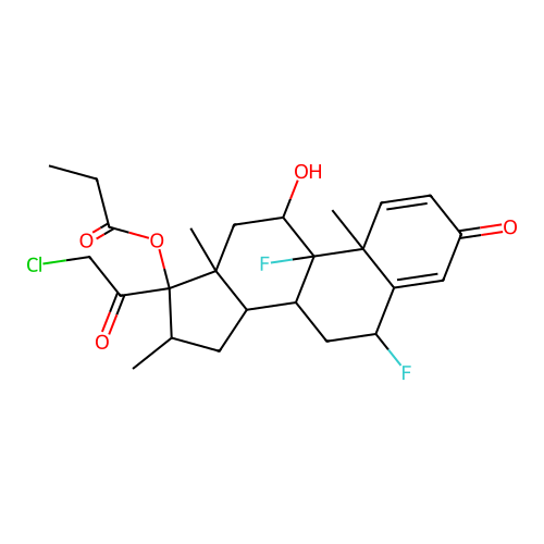 Halobetasol structure