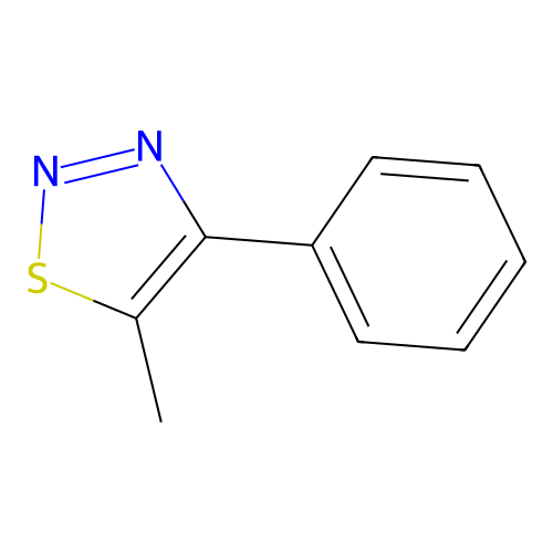 5-Methyl-4-phenyl-1,2,3-thiadiazole structure