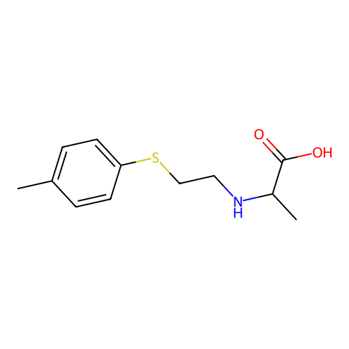 N-[2-(4-Methylphenylthio)ethyl]alanine structure