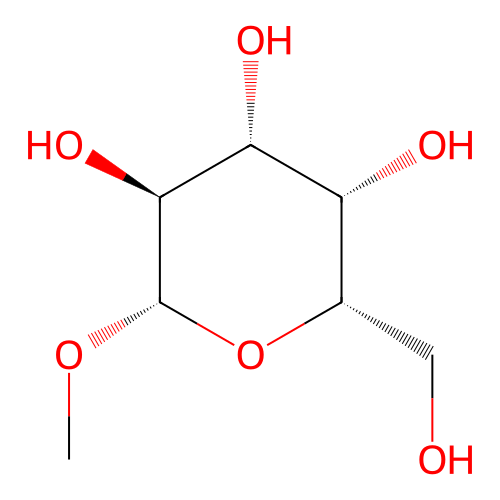 (2S,3S,4R,5S,6S)-2-(hydroxymethyl)-6-methoxyoxane-3,4,5-triol structure