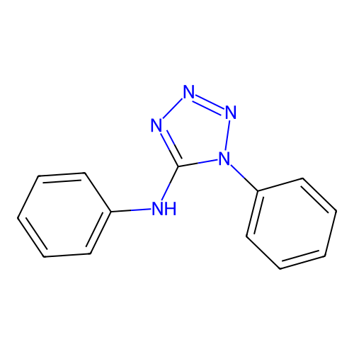 1-Phenyl-5-(phenylamino)tetrazole structure