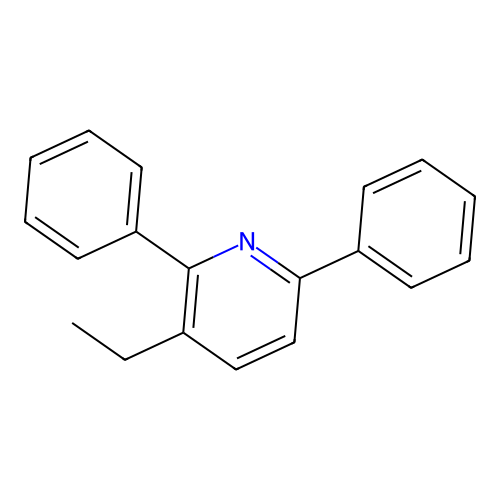 3-Ethyl-2,6-diphenylpyridine structure