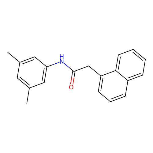 N-(3,5-dimethylphenyl)-2-(1-naphthyl)acetamide structure
