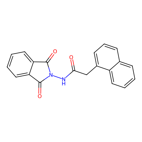 N-(1,3-dioxoisoindolin-2-yl)-2-(naphthalen-1-yl)acetamide structure