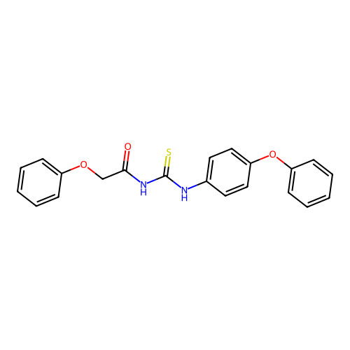 2-phenoxy-N-[(4-phenoxyphenyl)carbamothioyl]acetamide structure