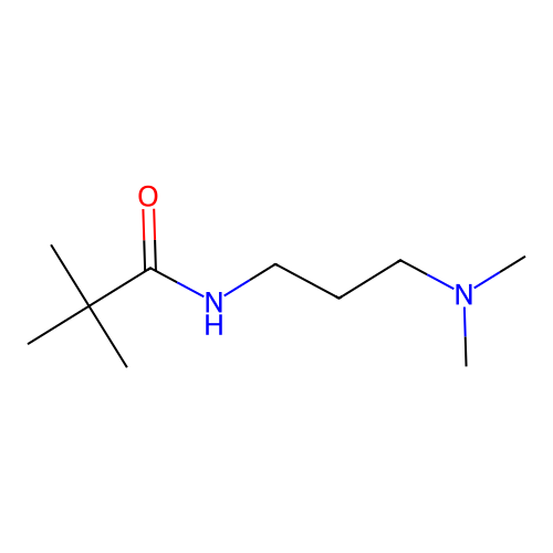 N-[3-(dimethylamino)propyl]-2,2-dimethylpropanamide structure