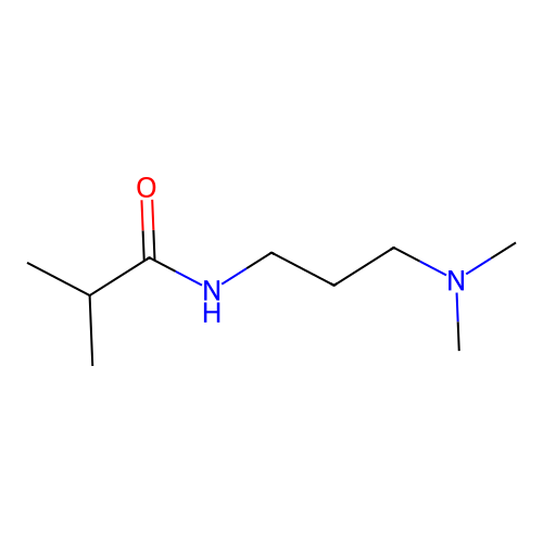 N-[3-(dimethylamino)propyl]-2-methylpropanamide structure