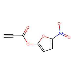 2-Propynoic acid, 5-nitro-2-furanyl ester structure