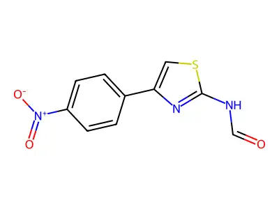 2-Formylamino-4-(4-nitrophenyl)thiazole structure