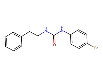 Urea, N-(4-bromophenyl)-N'-(2-phenylethyl)- structure