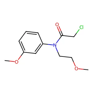 2-Chloro-N-(2-methoxyethyl)-N-(3-methoxyphenyl)acetamide structure
