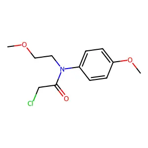 2-Chloro-N-(2-methoxyethyl)-N-(4-methoxyphenyl)acetamide structure
