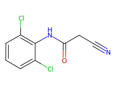 2-cyano-N-(2,6-dichlorophenyl)acetamide structure