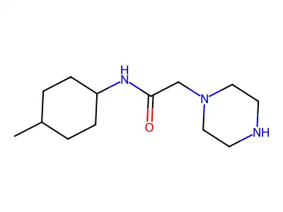 1-Piperazineacetamide, N-(4-methylcyclohexyl)- structure