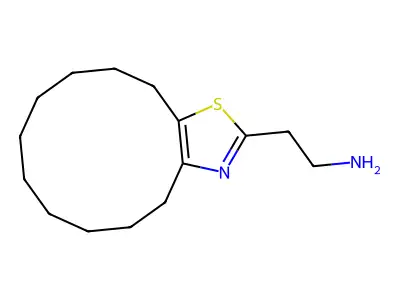 4,5,6,7,8,9,10,11,12,13-Decahydro-2-cyclododecathiazoleethanamine structure