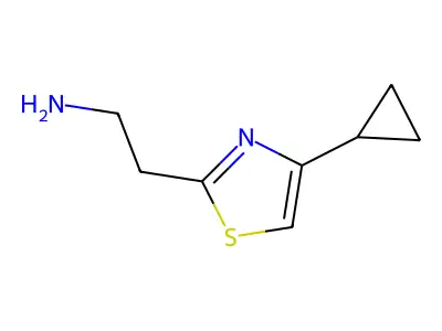 2-(4-Cyclopropyl-1,3-thiazol-2-yl)ethan-1-amine structure
