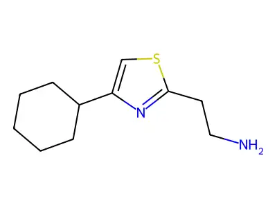 2-(4-Cyclohexyl-1,3-thiazol-2-yl)ethan-1-amine structure