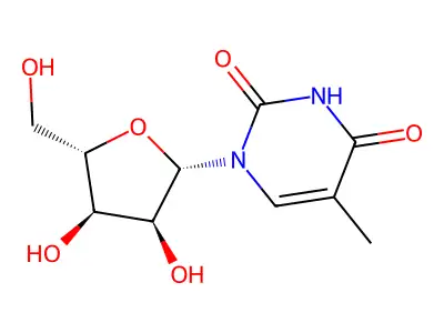5-甲基尿苷 structure