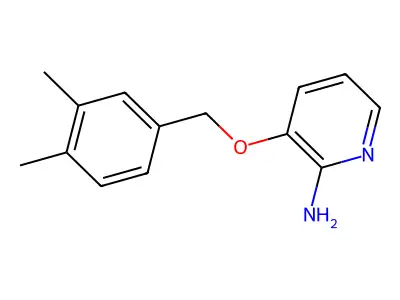 2-Pyridinamine, 3-[(3,4-dimethylphenyl)methoxy]- structure