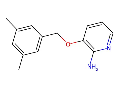 2-Pyridinamine, 3-[(3,5-dimethylphenyl)methoxy]- structure