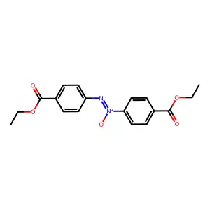 Benzoic acid, 4,4'-(1-oxido-1,2-diazenediyl)bis-, 1,1'-diethyl ester structure
