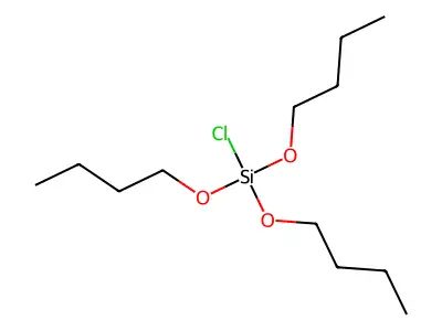 Chloro(tributyloxy)silane structure