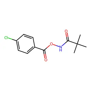 N-[(4-chlorobenzoyl)oxy]-2,2-dimethylpropanamide structure